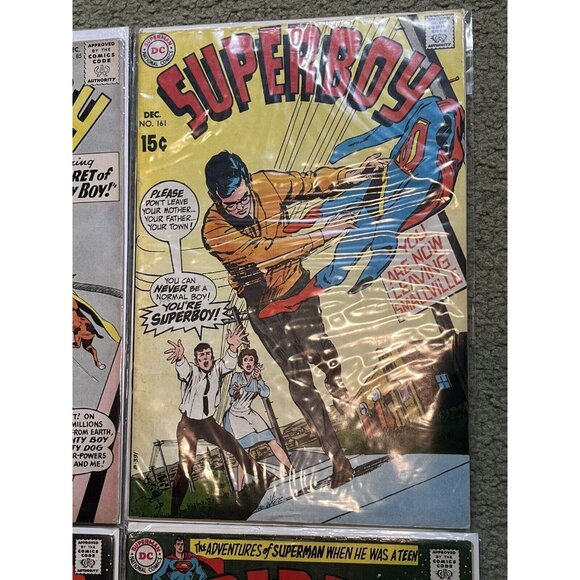 4 SUPERBOY VF Comic Lot 1960 Mighty Boy #85 To 1969 Neal Adams #158, #160, # 161 - Picture 3 of 10